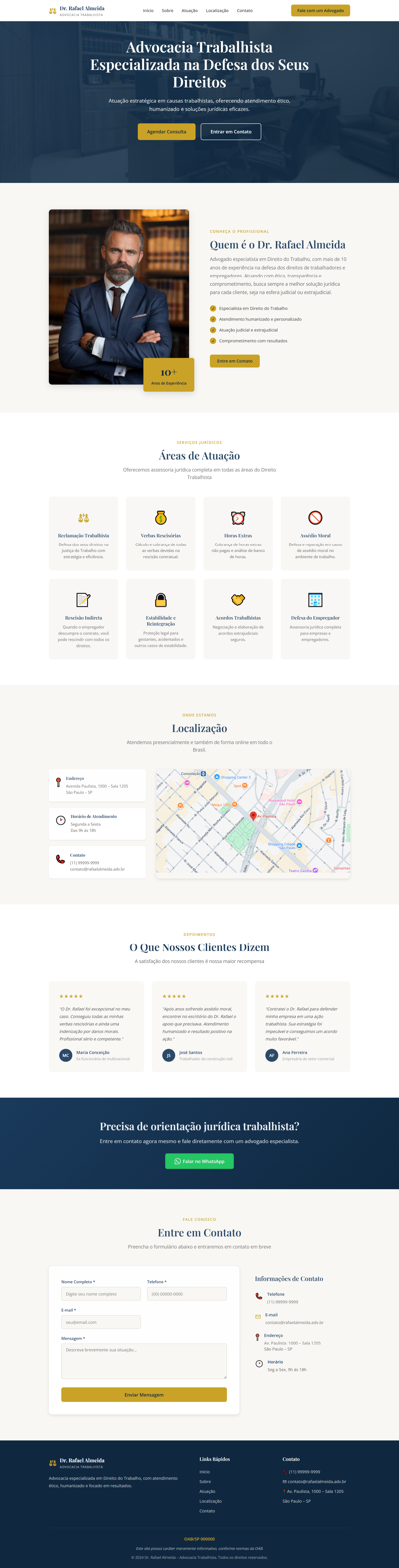 Landing Page Trabalhista